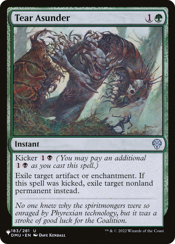 Tear Asunder [The List] - The Mythic Store | 24h Order Processing