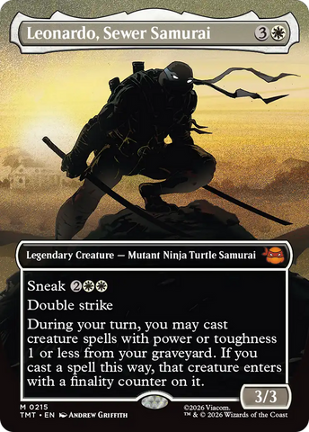 Leonardo, Sewer Samurai (Borderless) [Teenage Mutant Ninja Turtles] - The Mythic Store | 24h Order Processing