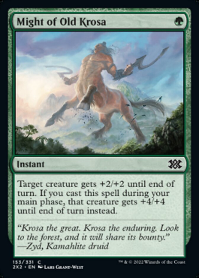 Might of Old Krosa [Double Masters 2022] - The Mythic Store | 24h Order Processing
