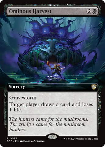 Ominous Harvest (Extended Art) [Secrets of Strixhaven Commander] - The Mythic Store | 24h Order Processing
