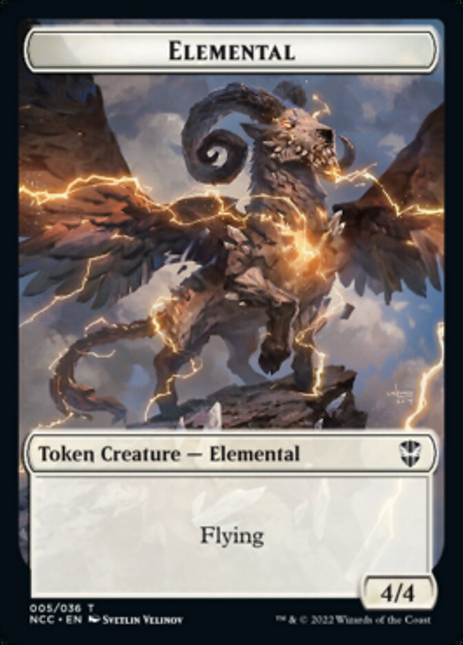 Clue // Elemental (005) Double-Sided Token [Streets of New Capenna Commander Tokens] - The Mythic Store | 24h Order Processing