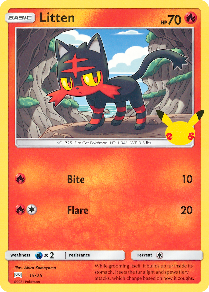 Litten (15/25) [McDonald's 25th Anniversary] - The Mythic Store | 24h Order Processing
