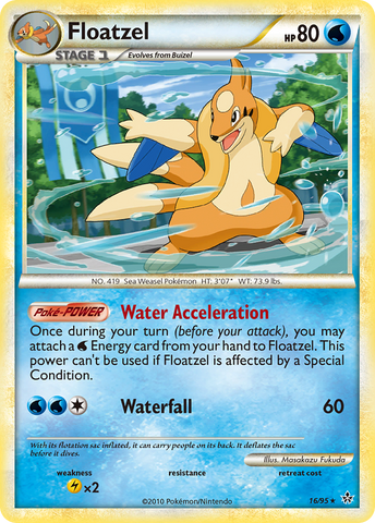 Floatzel (16/95) [HeartGold & SoulSilver: Unleashed] - The Mythic Store | 24h Order Processing