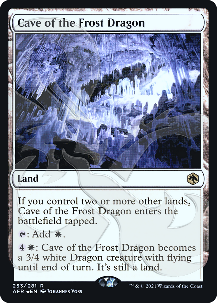 Cave of the Frost Dragon (Ampersand Promo) [Dungeons & Dragons: Adventures in the Forgotten Realms Promos] - The Mythic Store | 24h Order Processing