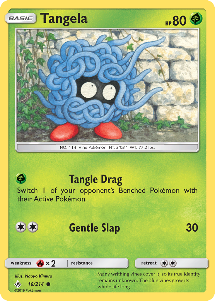 Tangela (16/214) [Sun & Moon: Unbroken Bonds] - The Mythic Store | 24h Order Processing