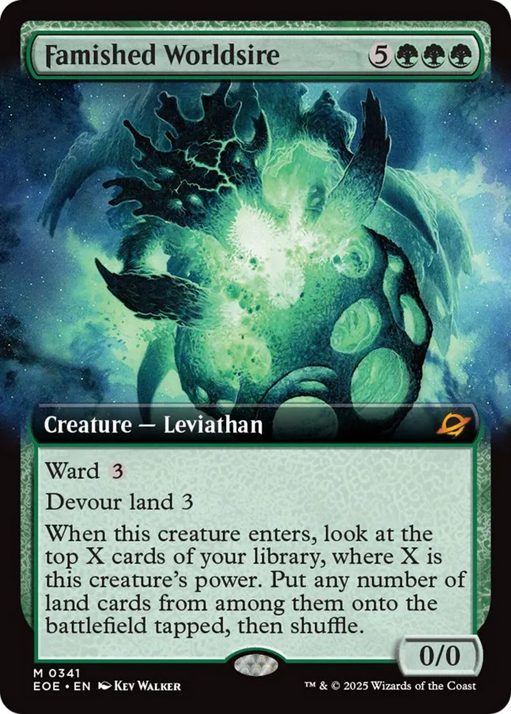 Famished Worldsire (Extended Art) [Edge of Eternities] - The Mythic Store | 24h Order Processing