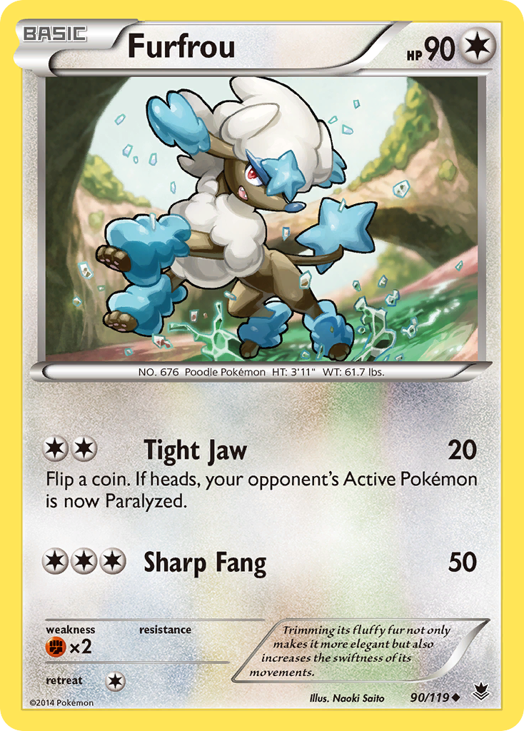 Furfrou (90/119) [XY: Phantom Forces] - The Mythic Store | 24h Order Processing