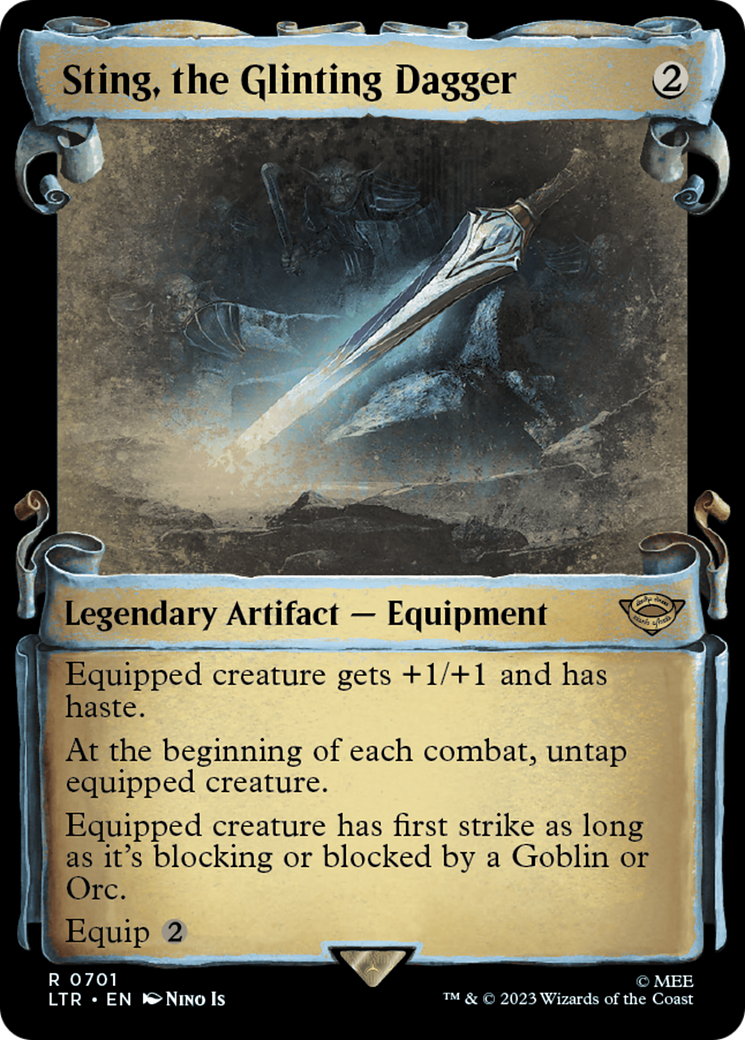 Sting, the Glinting Dagger [The Lord of the Rings: Tales of Middle-Earth Showcase Scrolls] - The Mythic Store | 24h Order Processing
