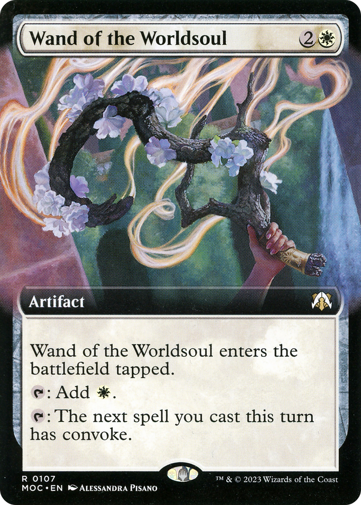 Wand of the Worldsoul (Extended Art) [March of the Machine Commander] - The Mythic Store | 24h Order Processing