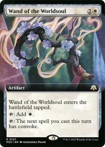 Wand of the Worldsoul (Extended Art) [March of the Machine Commander] - The Mythic Store | 24h Order Processing