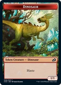 Dinosaur // Human Soldier (004) Double-Sided Token [Ikoria: Lair of Behemoths Tokens] - The Mythic Store | 24h Order Processing