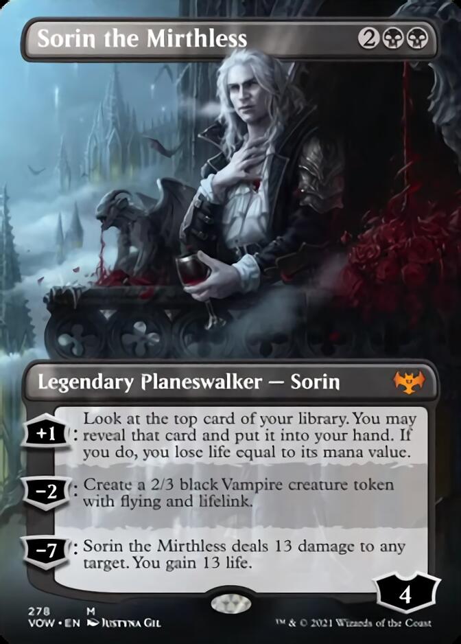 Sorin the Mirthless (Borderless) [Innistrad: Crimson Vow] - The Mythic Store | 24h Order Processing