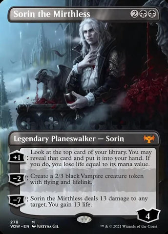Sorin the Mirthless (Borderless) [Innistrad: Crimson Vow] - The Mythic Store | 24h Order Processing