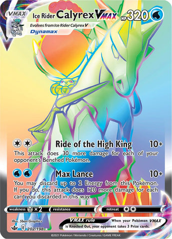 Ice Rider Calyrex VMAX (202/198) [Sword & Shield: Chilling Reign] - The Mythic Store | 24h Order Processing