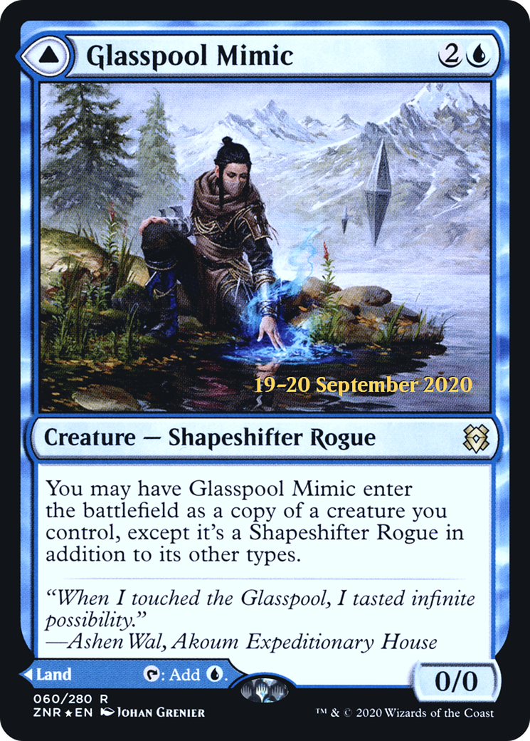 Glasspool Mimic // Glasspool Shore [Zendikar Rising Prerelease Promos] - The Mythic Store | 24h Order Processing