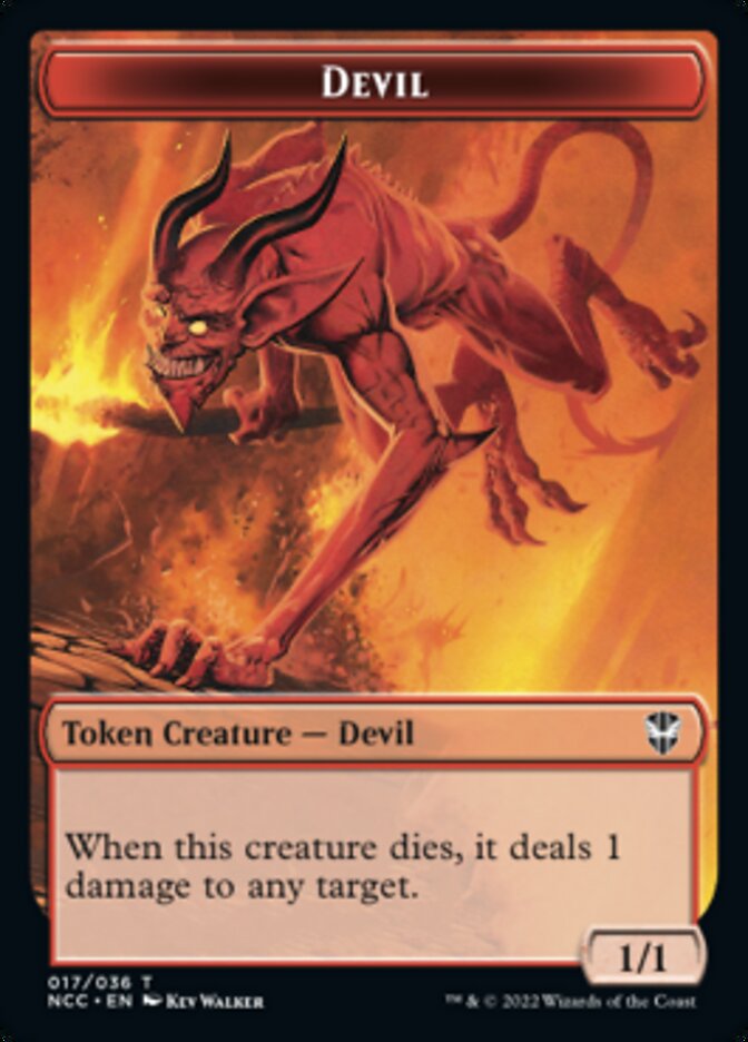 Soldier (33) // Devil Double-Sided Token [Streets of New Capenna Commander Tokens] - The Mythic Store | 24h Order Processing
