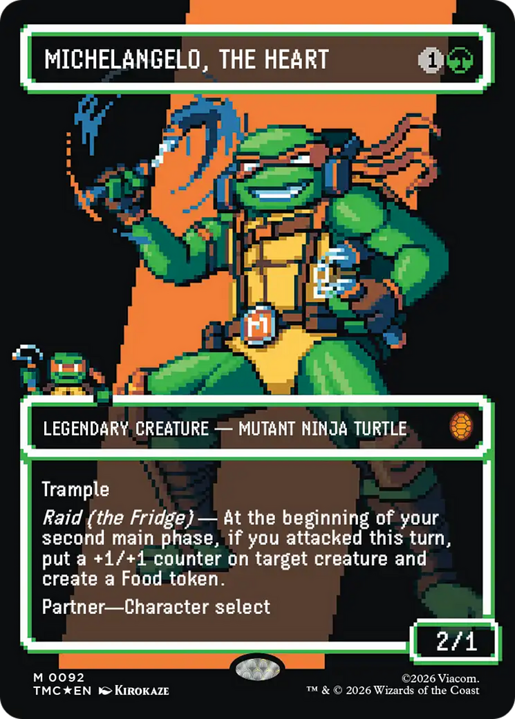 Michelangelo, the Heart (0093) (Borderless) [Teenage Mutant Ninja Turtles Commander] - The Mythic Store | 24h Order Processing