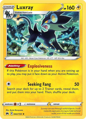 Luxray (044/159) (44) [Sword & Shield: Crown Zenith] - The Mythic Store | 24h Order Processing