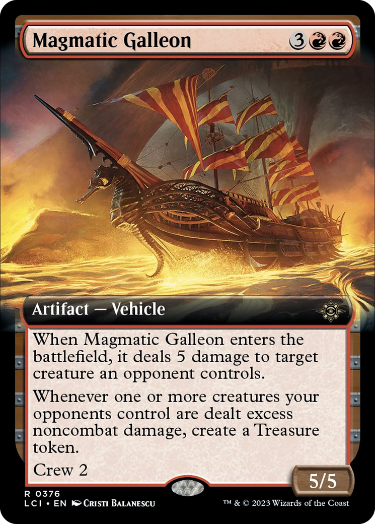 Magmatic Galleon (Extended Art) [The Lost Caverns of Ixalan] - The Mythic Store | 24h Order Processing