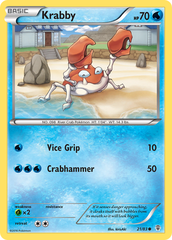Krabby (21/83) [XY: Generations] - The Mythic Store | 24h Order Processing