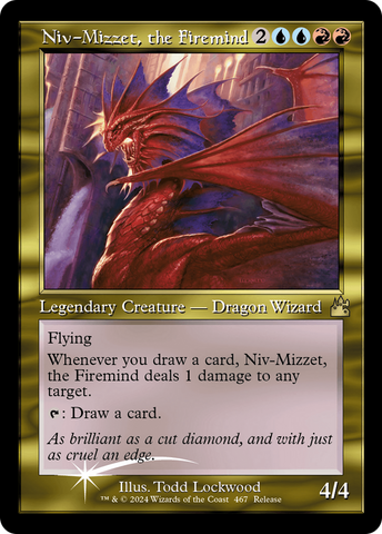 Niv-Mizzet, the Firemind (Retro Frame) [Ravnica Remastered] - The Mythic Store | 24h Order Processing
