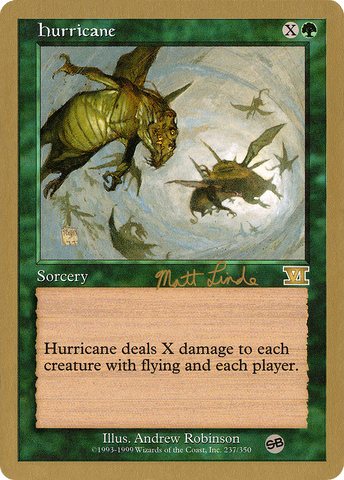 Hurricane (Matt Linde) (SB) [World Championship Decks 1999] - The Mythic Store | 24h Order Processing