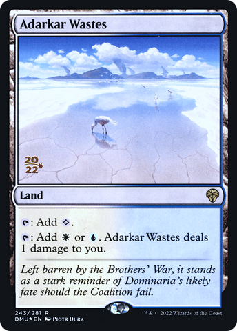 Adarkar Wastes [Dominaria United Prerelease Promos] - The Mythic Store | 24h Order Processing