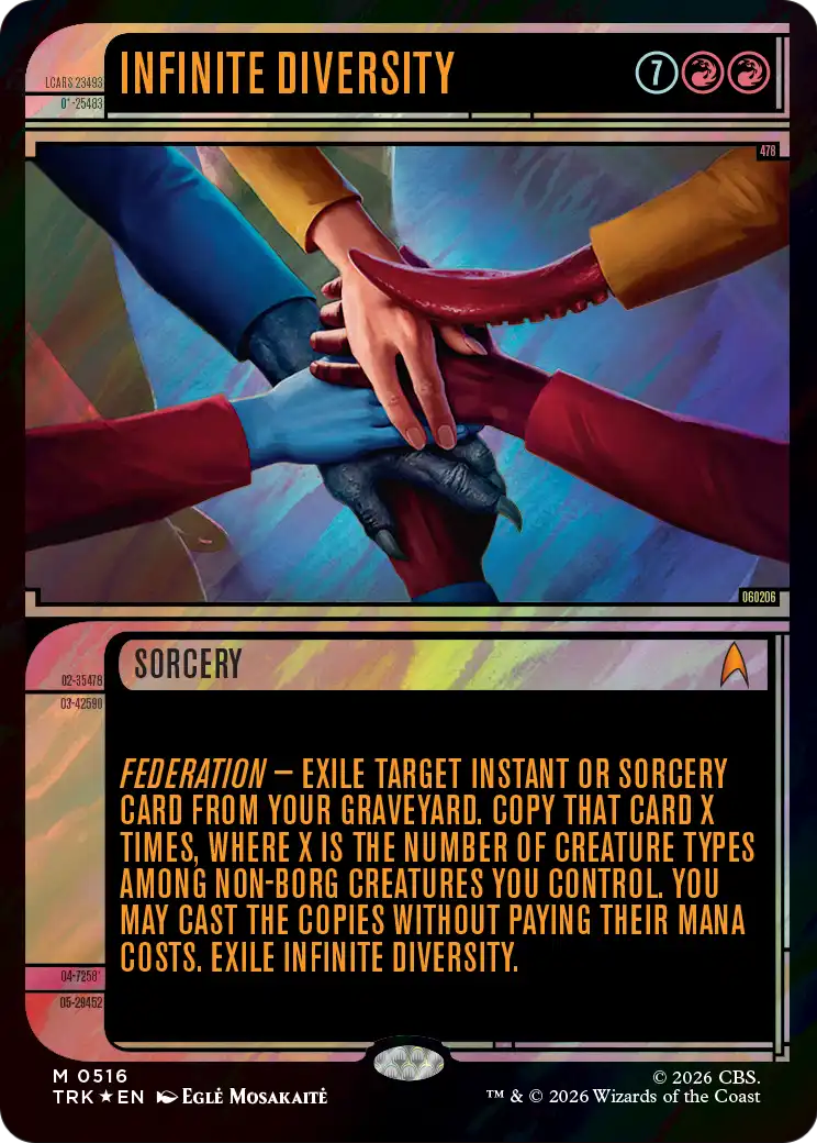 Infinite Diversity (Showcase) (Surge Foil) [Star Trek] - The Mythic Store | 24h Order Processing