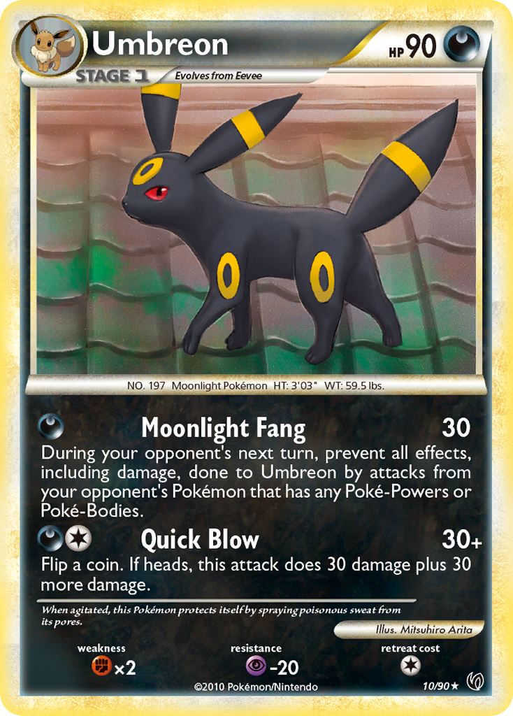 Umbreon (10/90) [HeartGold & SoulSilver: Undaunted] - The Mythic Store | 24h Order Processing