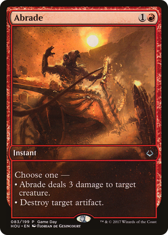 Abrade (Game Day) [Hour of Devastation Promos] - The Mythic Store | 24h Order Processing