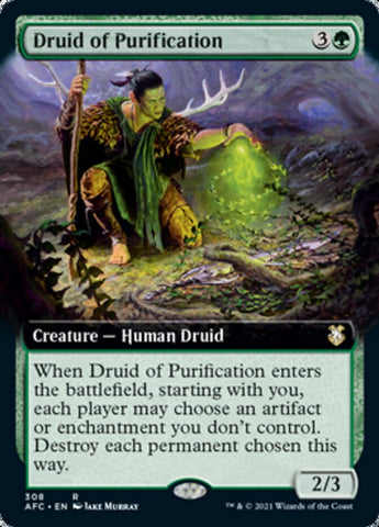 Druid of Purification (Extended Art) [Dungeons & Dragons: Adventures in the Forgotten Realms Commander] - The Mythic Store | 24h Order Processing