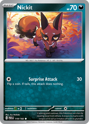 Nickit (119/182) [Scarlet & Violet: Paradox Rift] - The Mythic Store | 24h Order Processing