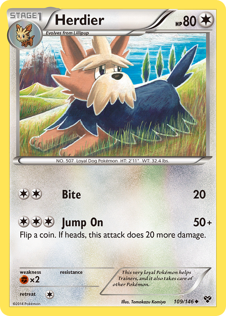 Herdier (109/146) [XY: Base Set] - The Mythic Store | 24h Order Processing