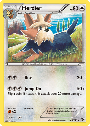 Herdier (109/146) [XY: Base Set] - The Mythic Store | 24h Order Processing