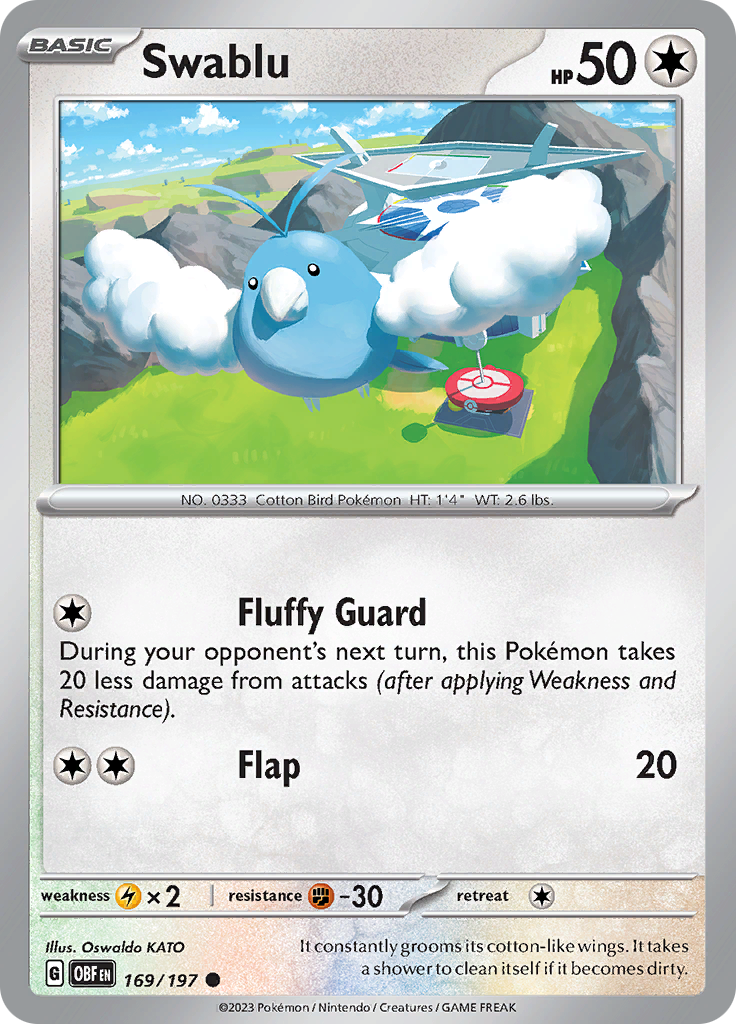Swablu (169/197) [Scarlet & Violet: Obsidian Flames] - The Mythic Store | 24h Order Processing