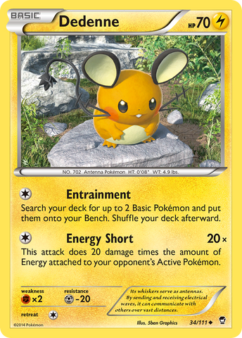 Dedenne (34/111) [XY: Furious Fists] - The Mythic Store | 24h Order Processing