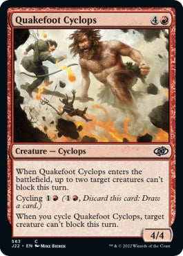 Quakefoot Cyclops [Jumpstart 2022] - The Mythic Store | 24h Order Processing