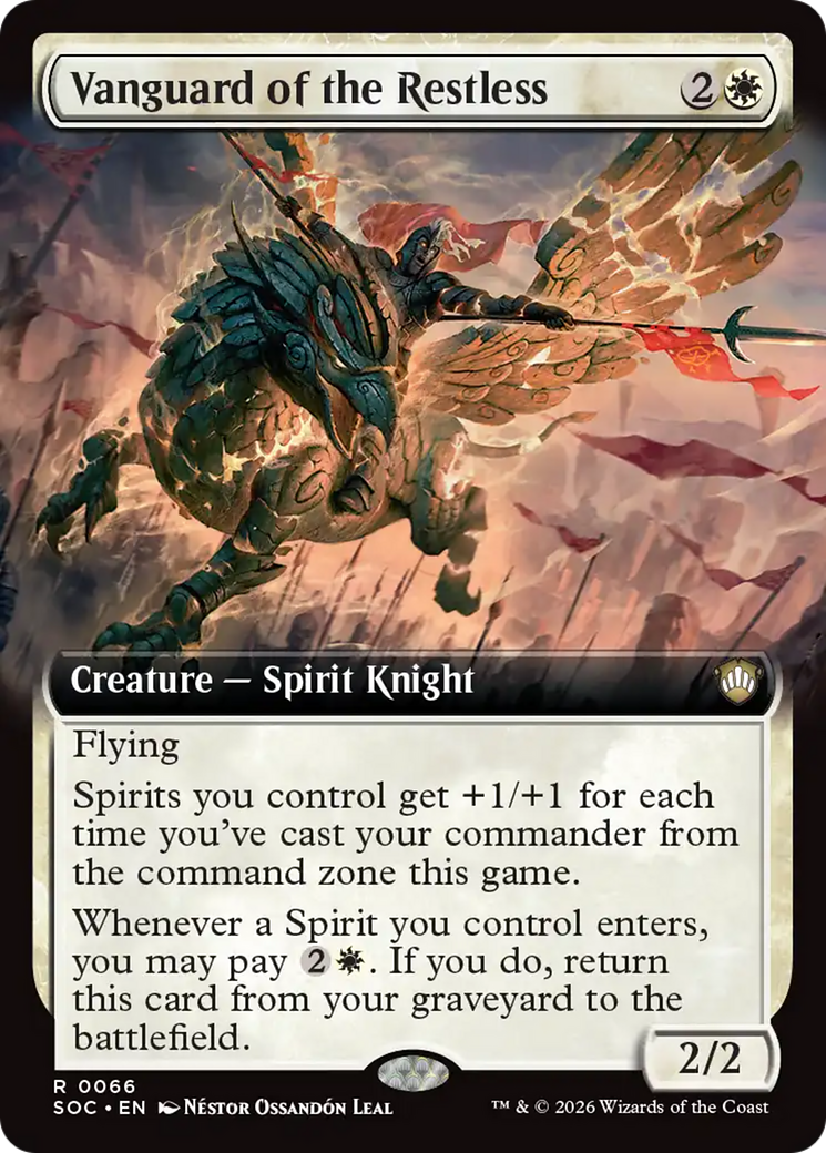 Vanguard of the Restless (Extended Art) [Secrets of Strixhaven Commander] - The Mythic Store | 24h Order Processing