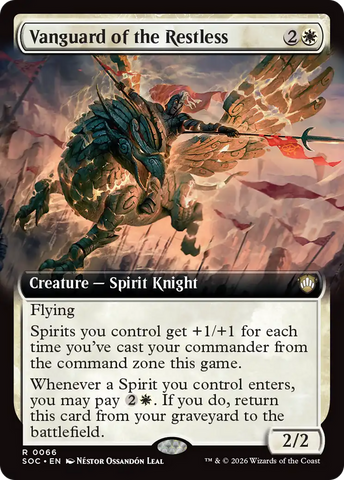 Vanguard of the Restless (Extended Art) [Secrets of Strixhaven Commander] - The Mythic Store | 24h Order Processing