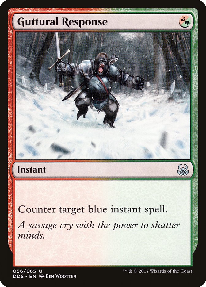 Guttural Response [Duel Decks: Mind vs. Might] - The Mythic Store | 24h Order Processing