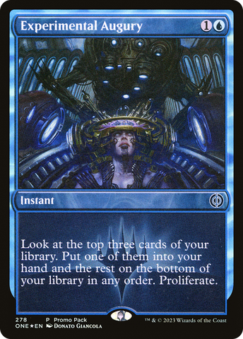 Experimental Augury (Promo Pack) [Phyrexia: All Will Be One Promos] - The Mythic Store | 24h Order Processing