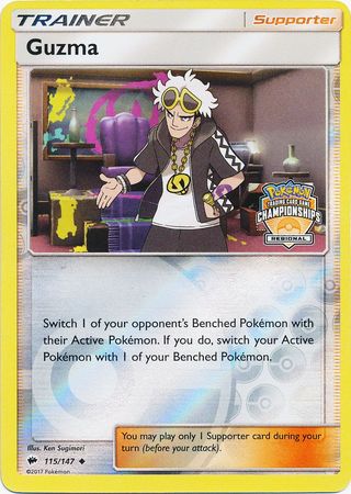 Guzma (115/147) (League Promo) [Sun & Moon: Burning Shadows] - The Mythic Store | 24h Order Processing