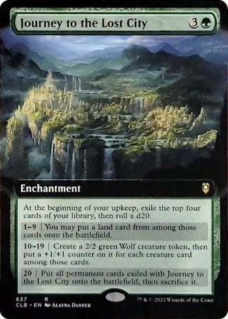 Journey to the Lost City (Extended Art) [Commander Legends: Battle for Baldur's Gate] - The Mythic Store | 24h Order Processing