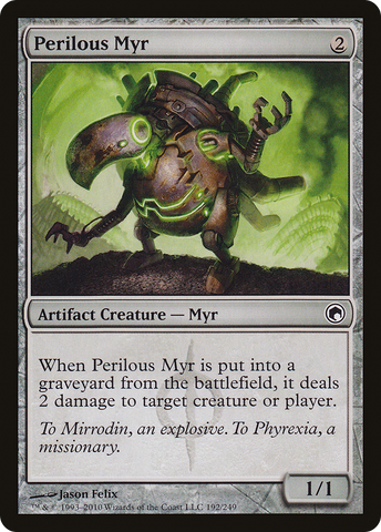 Perilous Myr [Scars of Mirrodin] - The Mythic Store | 24h Order Processing