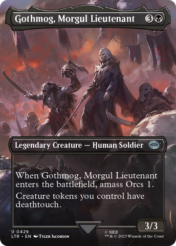 Gothmog, Morgul Lieutenant (Borderless Alternate Art) [The Lord of the Rings: Tales of Middle-Earth] - The Mythic Store | 24h Order Processing