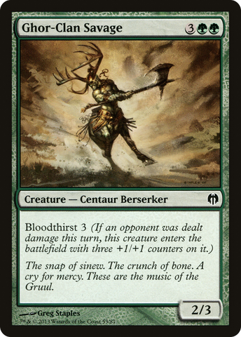 Ghor-Clan Savage [Duel Decks: Heroes vs. Monsters] - The Mythic Store | 24h Order Processing