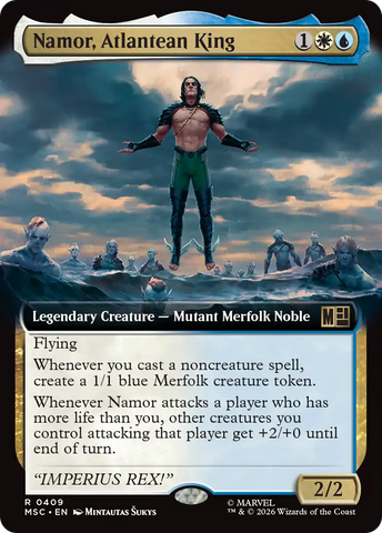 Namor, Atlantean King (Extended Art) [Marvel Super Heroes Commander] - The Mythic Store | 24h Order Processing