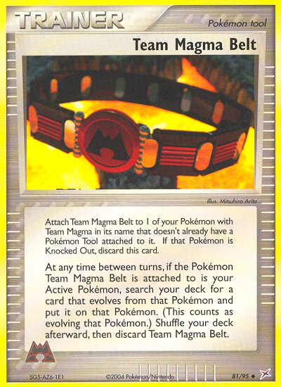 Team Magma Belt (81/95) [EX: Team Magma vs Team Aqua] - The Mythic Store | 24h Order Processing