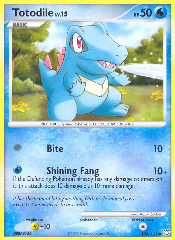 Totodile (106/123) [Diamond & Pearl: Mysterious Treasures] - The Mythic Store | 24h Order Processing