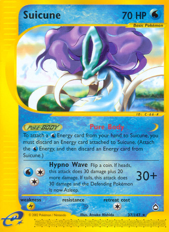 Suicune (37/147) [Aquapolis] - The Mythic Store | 24h Order Processing